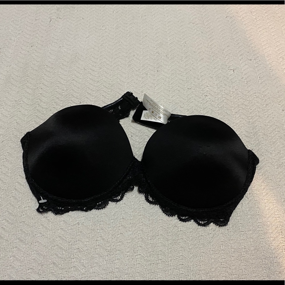 Secret treasures black strapless bra